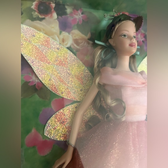 Vintage Mattel 2000 Collector Edition Fairy Of The Garden Barbie Doll - Picture 7 of 10